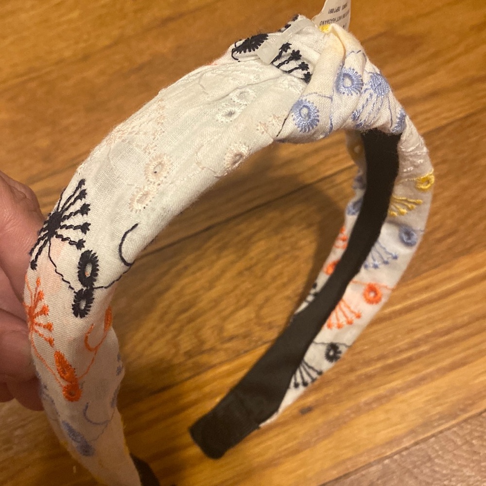 New with Tags Torrid Embroidered Knot Headband Black Blue Yellow Orange